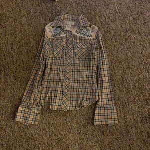 Flannel long sleeved shirt